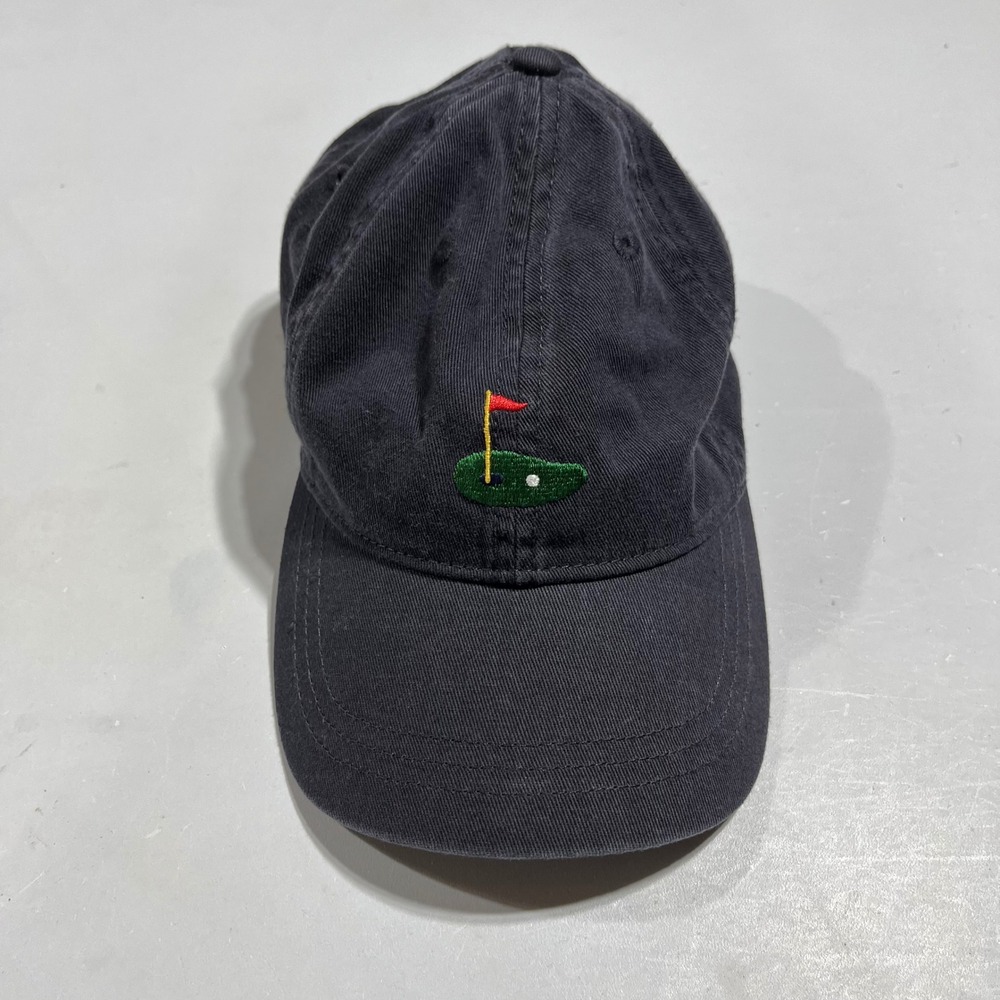 J.Crew Mens Navy Preppy Golf Organic Cotton Embroidered Baseball Hat Dad Cap OS